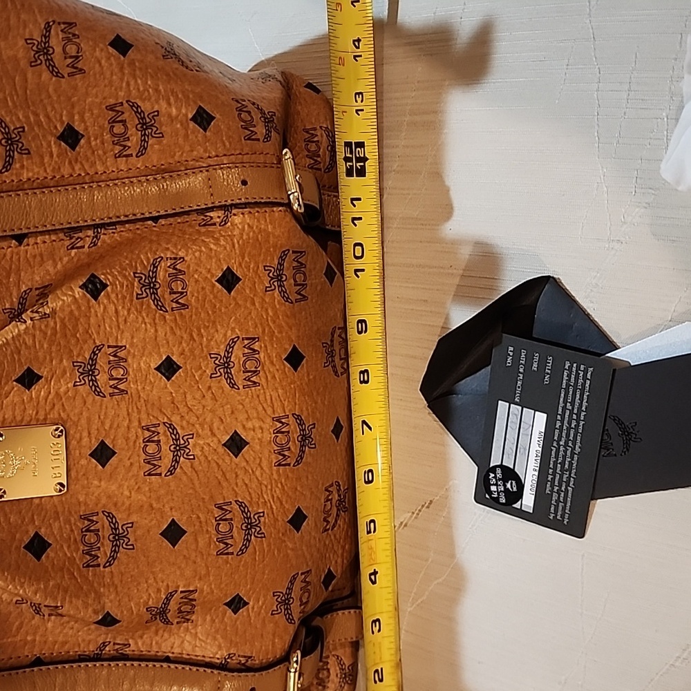 MCM Tan Leather Tote Bag - Picture 10 of 14